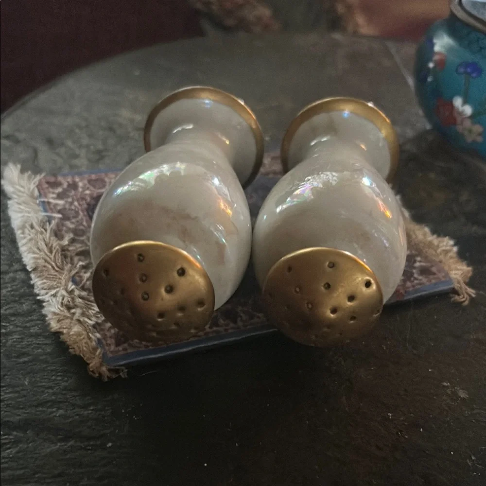 Vintage Lusterware Pearlescent Salt and Pepper Shakers